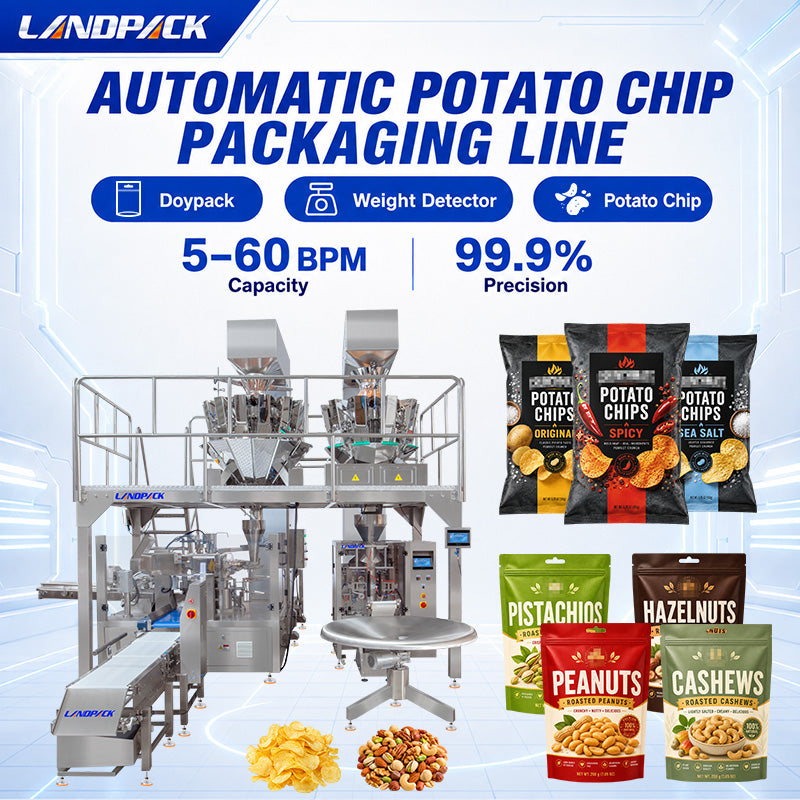 Rotary 8-Station Premade Pouch Packaging Machine & Vertical Packaging Machine System Shared Platform