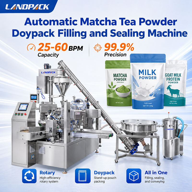 Fully Automatic Tea Powder Packing Machine Green tea powder Doypack Machine