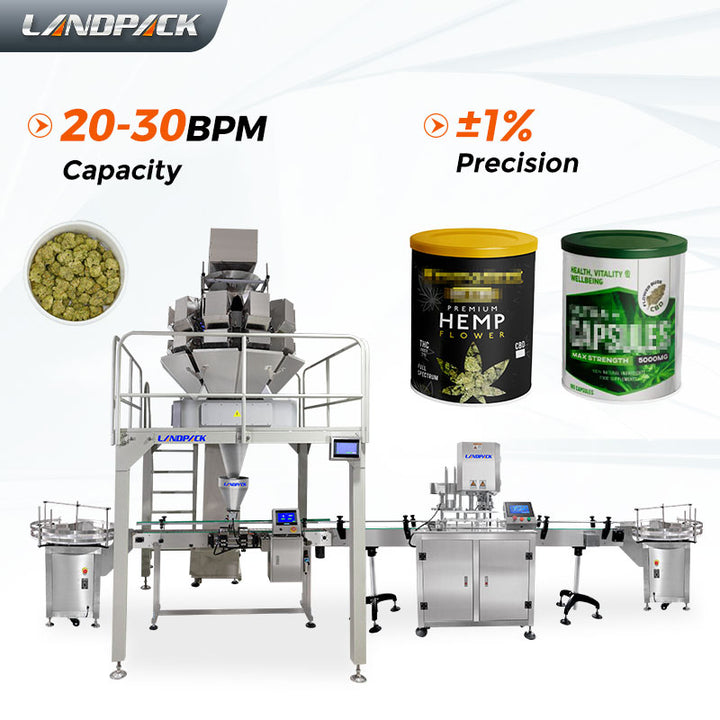 Automatic Cannabis Jar Packaging Machine LF-ZP-008