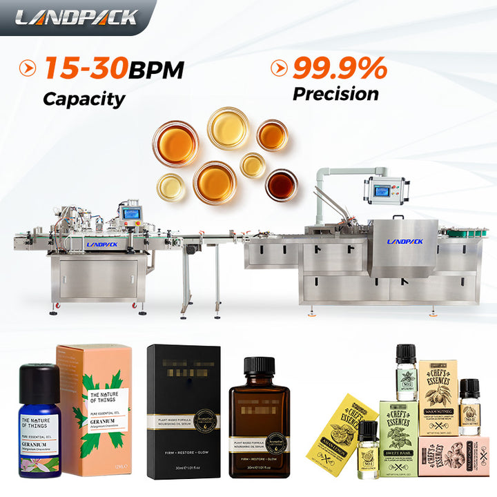 Liquid Filling Capping Machine and Perfume Oil Cartoning Machine