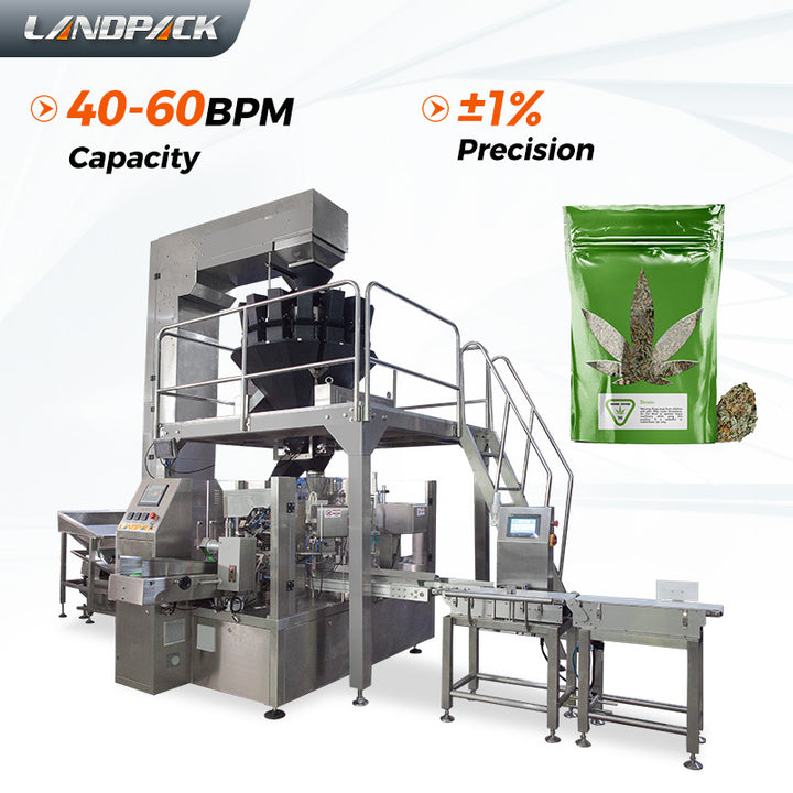 Automatic Cannabis Doypack Machine With Weight Selection Scale