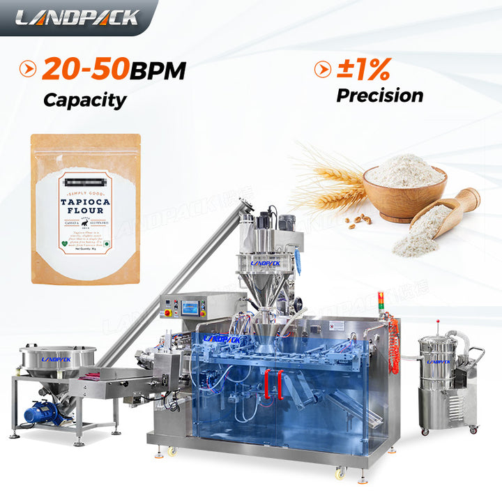 Flour Ground Coffee Matcha Milk Powder Zipper Pouch Doypack Packing Machine