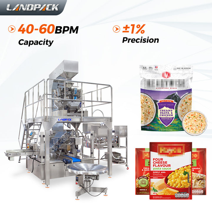 Rotary Retort Pouch Packaging Machine Pre-Cooked Food Packing Machine