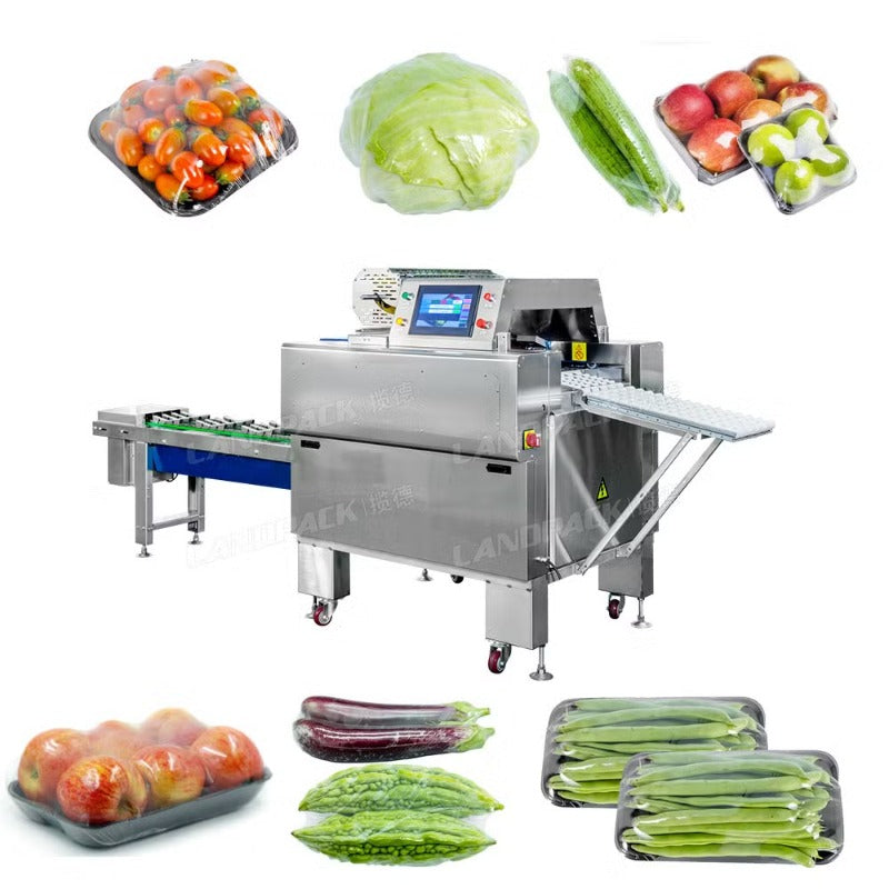Automatic Iceberg Lettuce Packing Machine – High-Speed Vegetable & Fruit Cling Film Wrapper