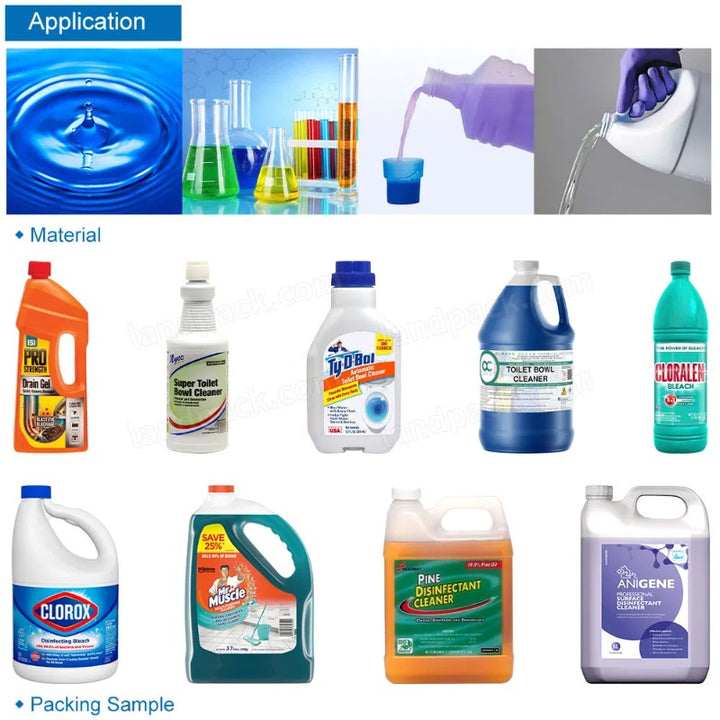 Automatic 4 Heads Chemical Corrosive Liquid Bottle Filling Machine
