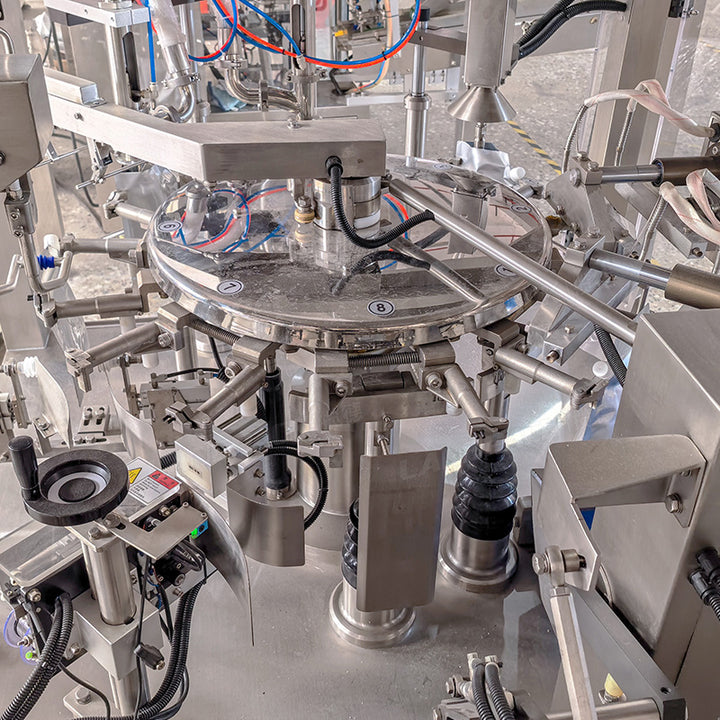 Mayonnaise Rotary Spout Pouch Filling Machine | Premade Pouch Doypack Pouch