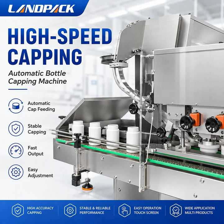 Fully Automatic Pharma Tablet Capsule Bottle Counting Filling Sealing and Labeling Packaging Line
