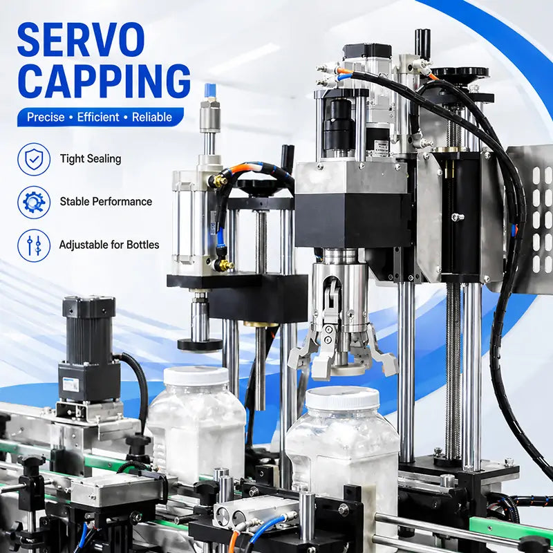 Automatic Spice Powder Square Bottle Filling and Capping Line