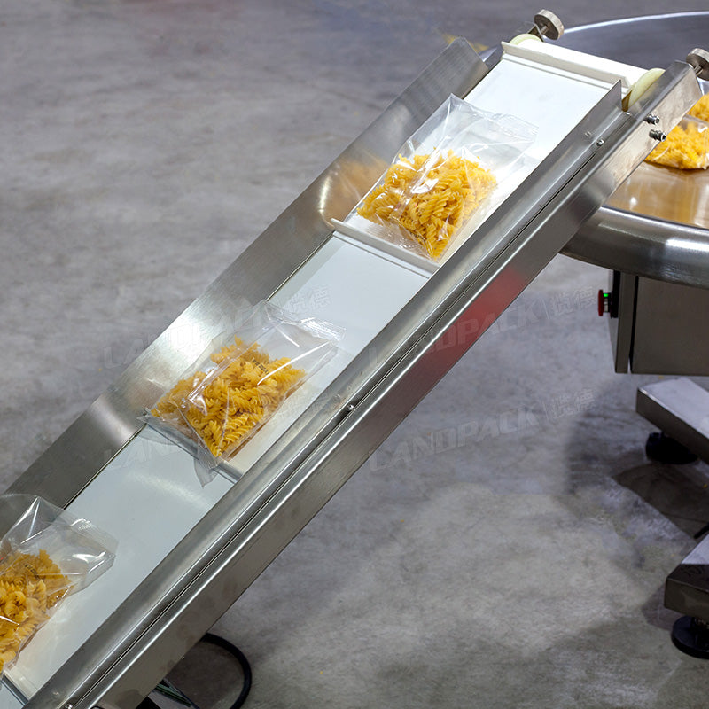 Automatic Beef Jerky Packing Machine With Multihead Weigher And Two Conveyor