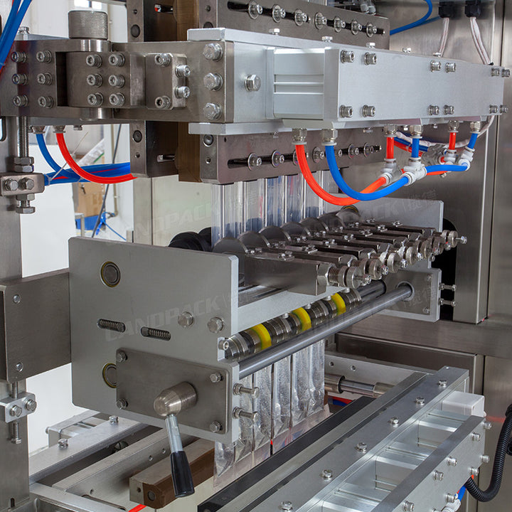 Automatic Multi-Lane Liquid Four-Side Seal Sachet Filling Packing Machine with Inkjet Coder