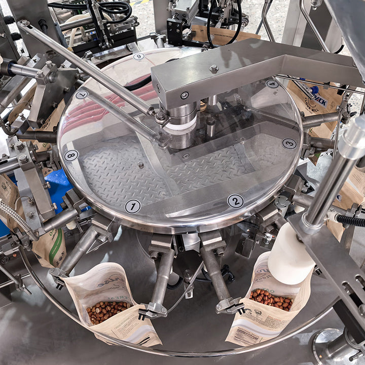 Automatic Rotary Stand Up Pouch Doypack Granule Packing Machine