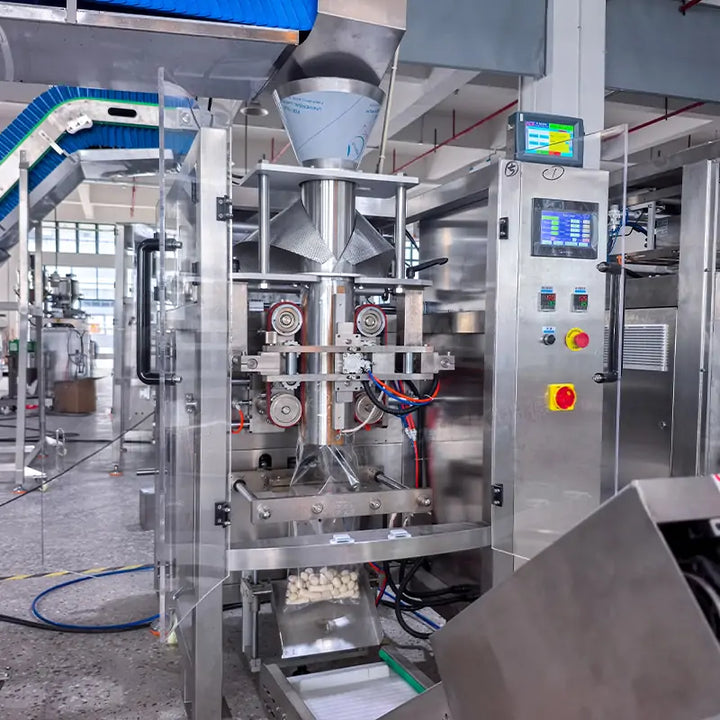 Automatic Frozen Food Meatball Packing Machine with Multihead Weigher and Checkweigher