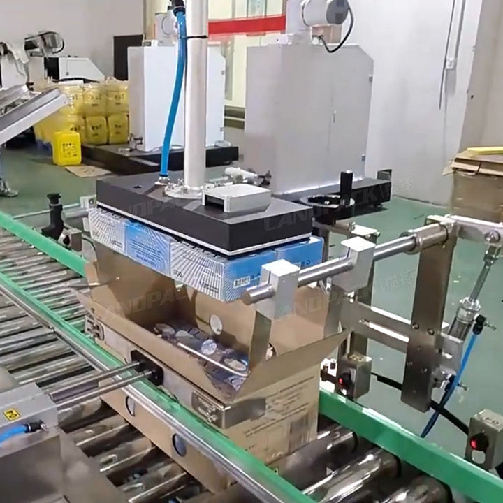 Automatic Robot Case Packer With Palletizing System