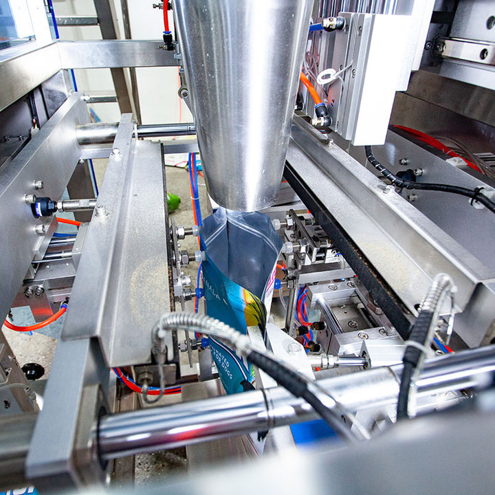 Fully Automatic Nuts Peanut Zipper Stand Up Pouch Filling Packaging Machine