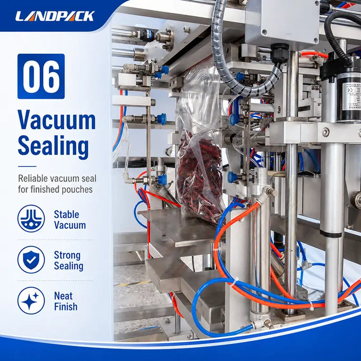 Automatic Mini Doypack Packaging Machine Premade Pouch Vacuum Filling Sealing Machine for Dried Chili