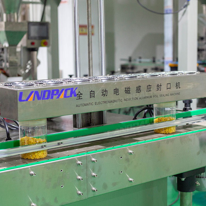 Automatic Cannabis Flower Bottles Weighing Filling Capping and Labeling Lines