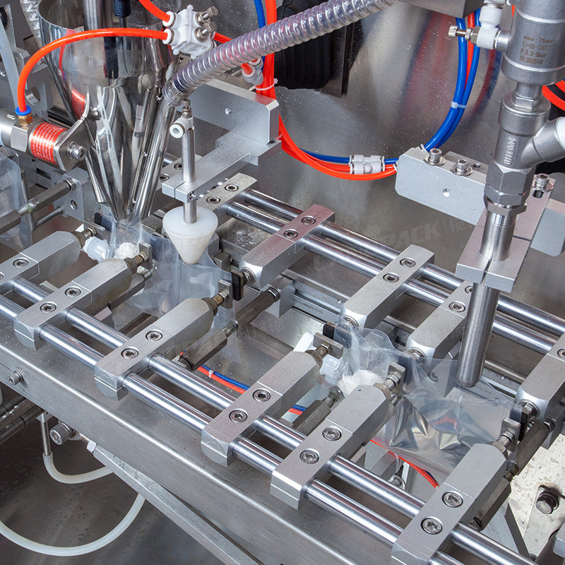 Horizontal Premade Spout Twin Pouch Filling Packing Machine （Powder + Liquid)