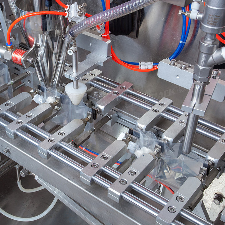 Horizontal Premade Spout Twin Pouch Filling Packing Machine （Powder + Liquid)
