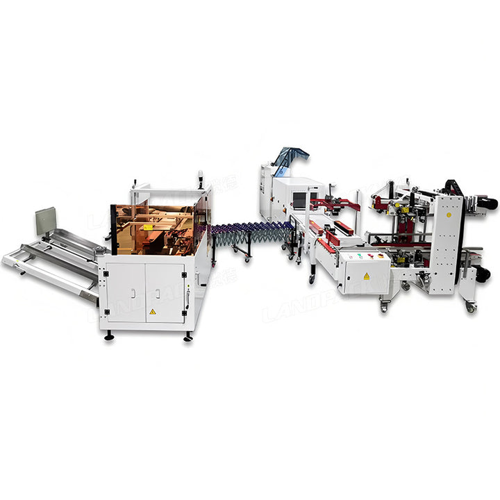 Fully Automatic Carton Case Packing System With Heat Shrinking Machine