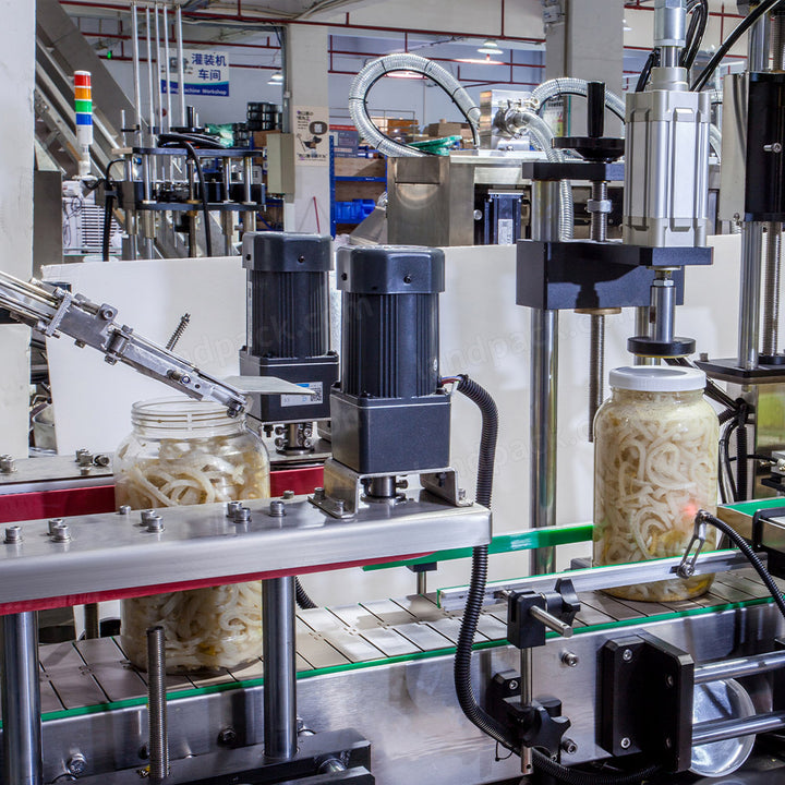 High Accuracy Pickled Achar Filling Capping and Labeling Line
