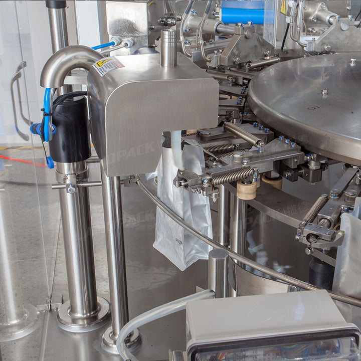 Rotary Doypack Packing Machine 10 Working Stations Premade Pouch Packaging Machine