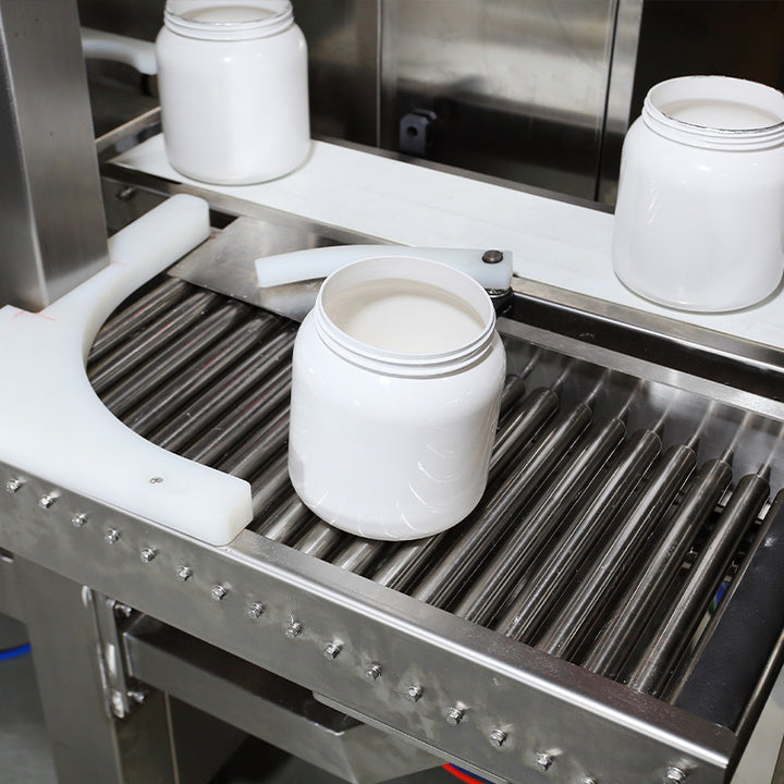 Fully Automatic Powder Bottle Filling Line For Nutrition Powder Collagen Powder Milk Powder