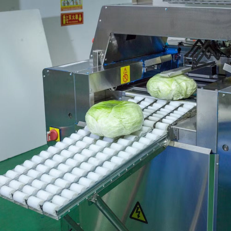 Automatic Iceberg Lettuce Packing Machine – High-Speed Vegetable & Fruit Cling Film Wrapper