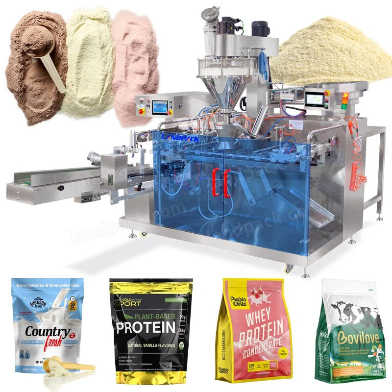 Automatic Horizontal Premade Bag Powder Packing Machine With Spoon Dropping Device