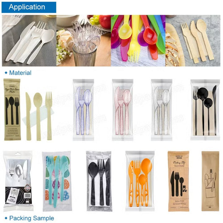 Automatic Cutlery & Spoon Flow Pack Machine | High-Speed Packaging