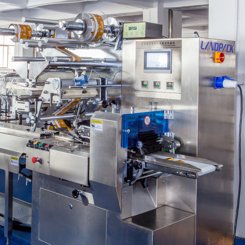 Automatic Biscuit Feeding Packing Line | Chocolate Bar Cookie Packaging System