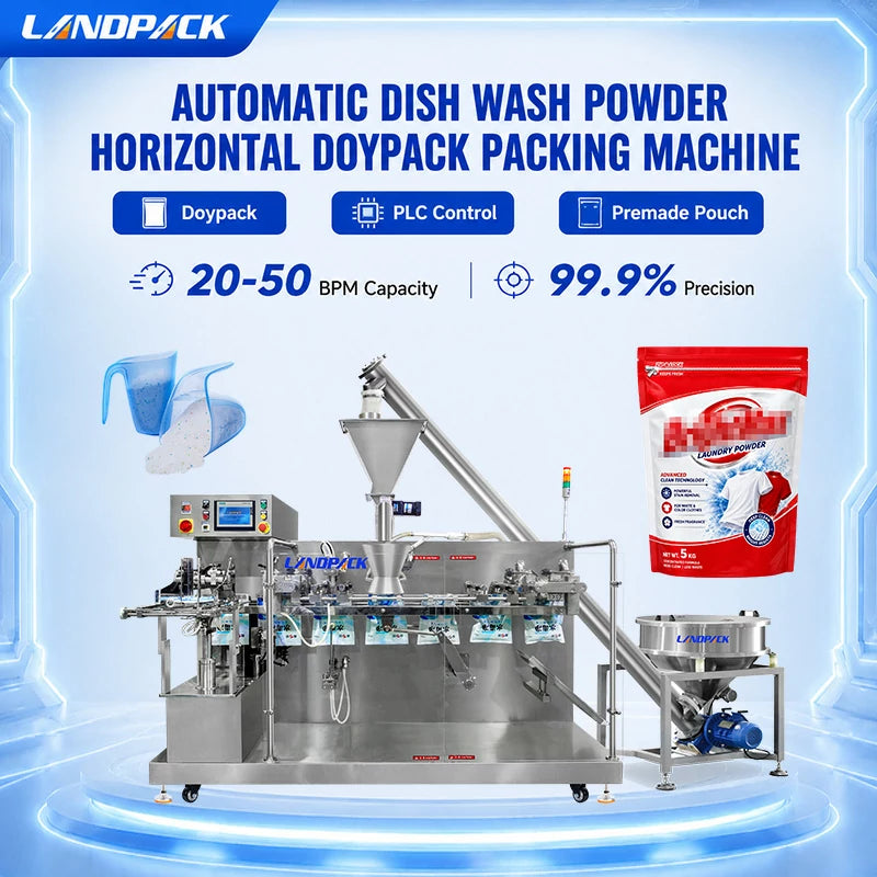Automatic Dish Wash Powder Horizontal Doypack Packing Machine