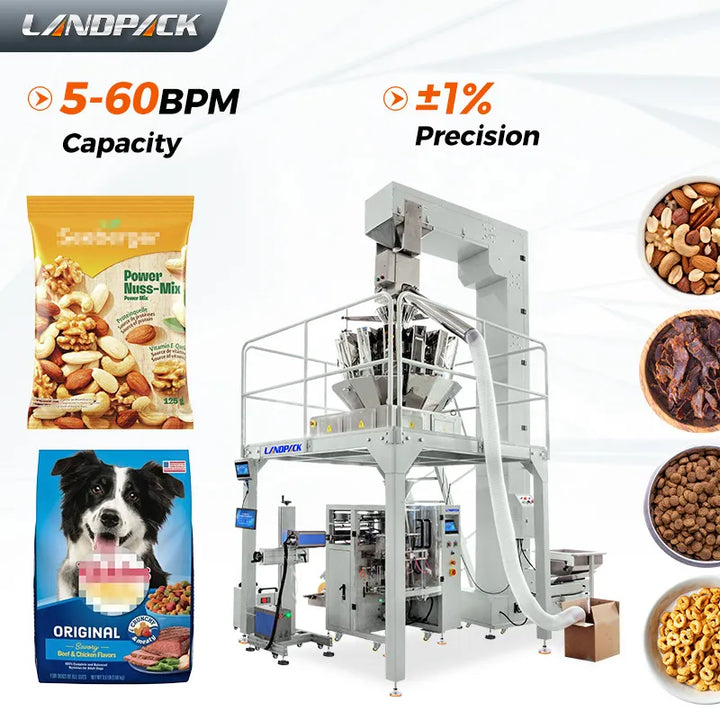 Automatic Cashew Nuts Packing Machine With Metal Detector And Laser Coder