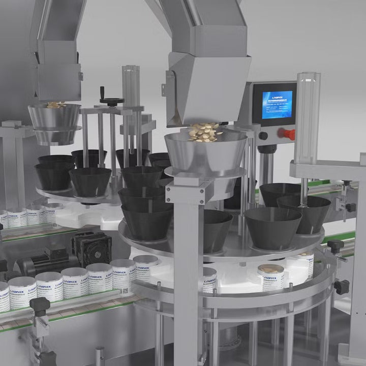 Automatic Jar Can Tin Filling Sealing Capping Machine Line Packing System