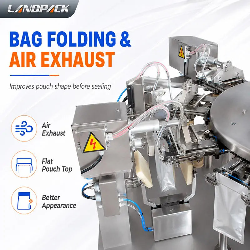 Automatic Coffee Powder M-Shape Premade Pouch Packing Machine with Auger Filler and Labeling