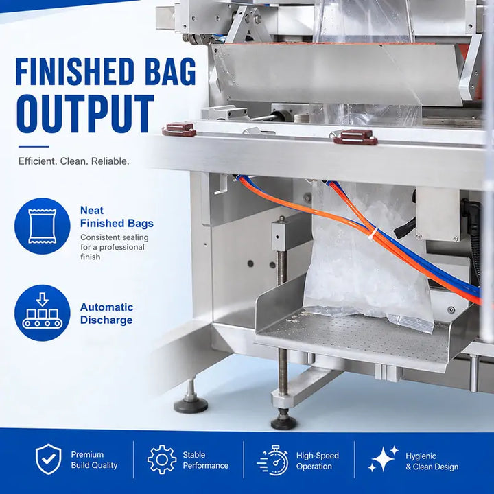 Automatic Ice Cube Vertical Weighing and Pouch Packing Machine