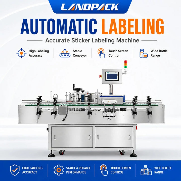 Fully Automatic Pharma Tablet Capsule Bottle Counting Filling Sealing and Labeling Packaging Line
