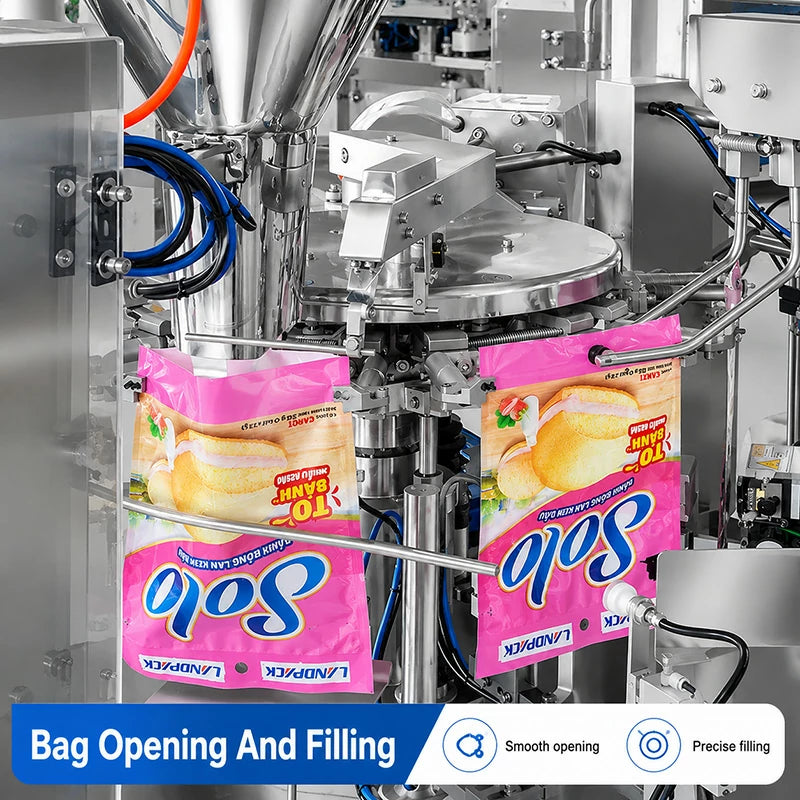 Fully Automatic Rotary Premade Pouch Packaging Packing Machine