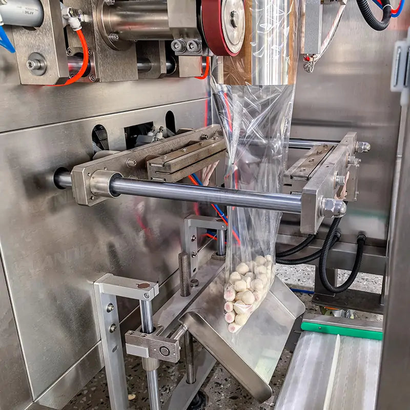 Automatic Frozen Food Meatball Packing Machine with Multihead Weigher and Checkweigher