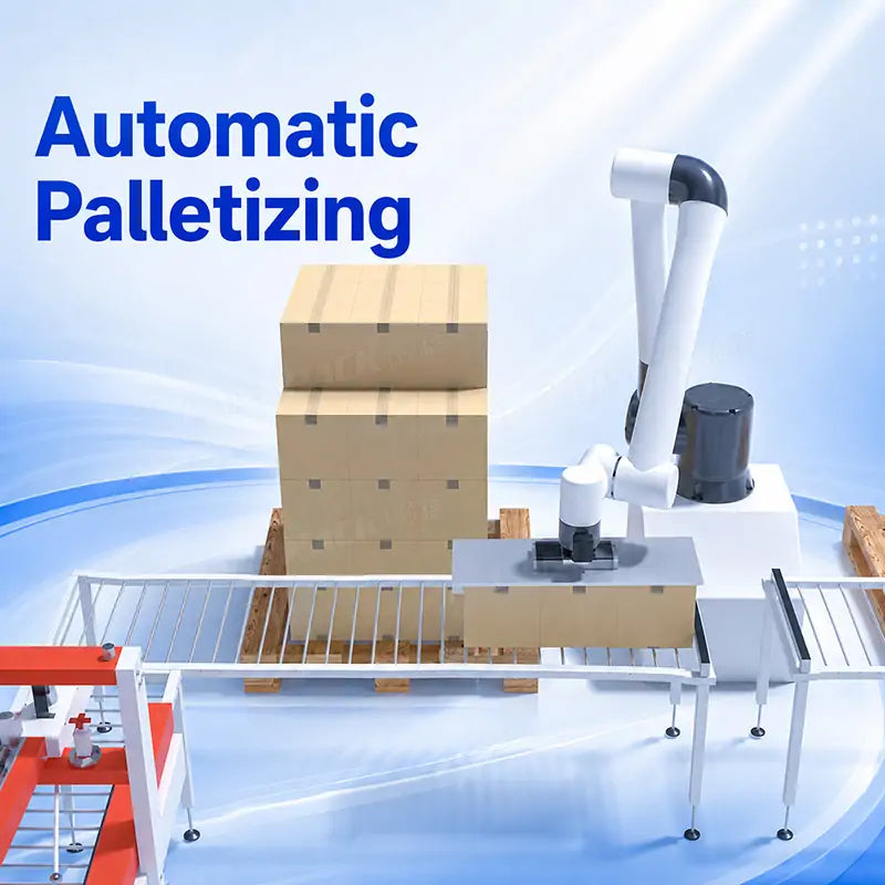 Automatic Liquid Sauce Bottle Filling Capping Labeling Line Packaging System with Case Packing and Palletizing Machine