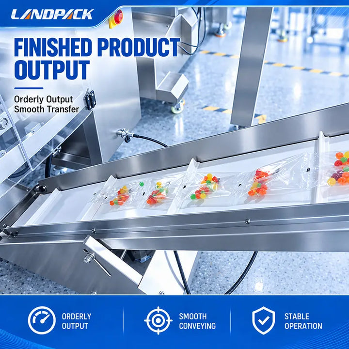 Automatic Candy Gummy Pouch Packing Machine with Multihead Weigher