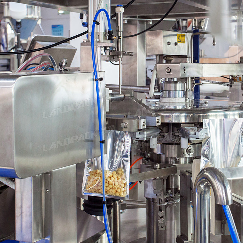 Automatic Beef Jerky Premad Pouch Packing Machine With Multihead Weigher