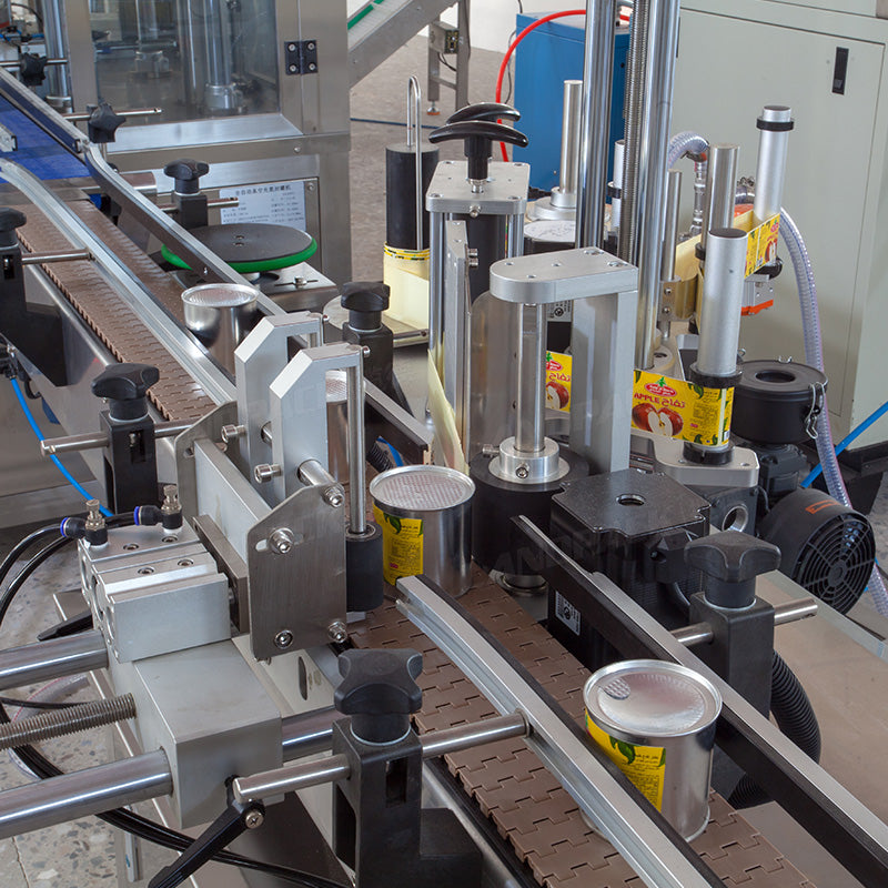 Automatic Mixed Nuts Peanuts Can Tin Filling Sealing and Labeling Machine