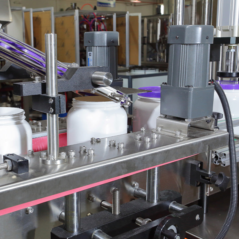 Fully Automatic Powder Bottle Filling Line For Nutrition Powder Collagen Powder Milk Powder