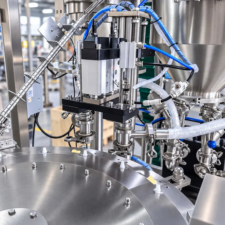 Automatic Liquid Rotary Spout Pouch Filling Machine with Dual Piston Filling and Capping