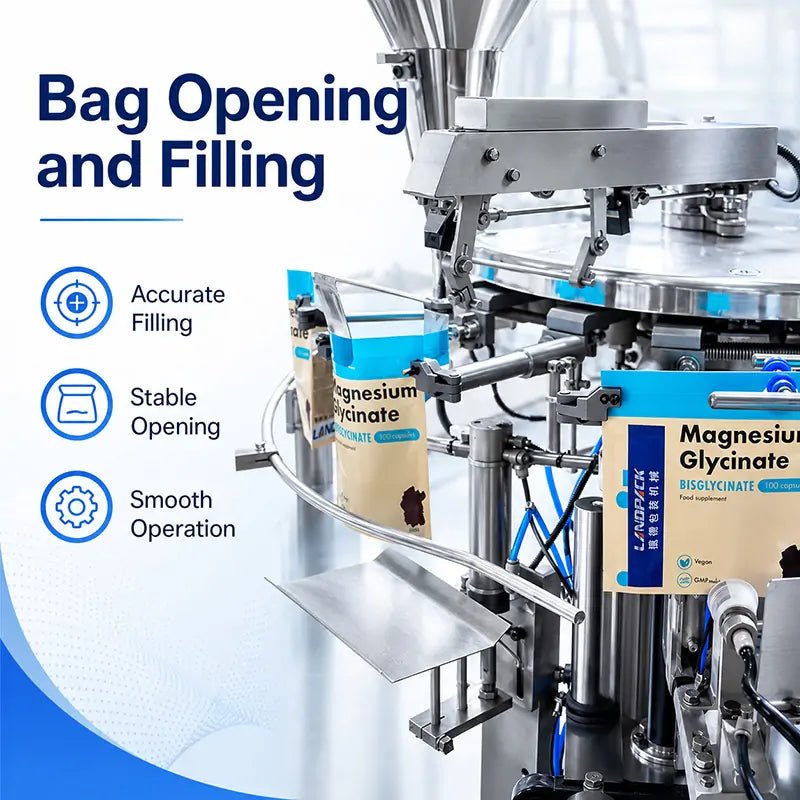 Automatic Pharmaceutical Capsule and Tablet Counting Rotary Premade Pouch Packing Machine with Checkweigher