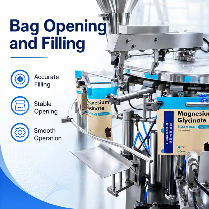 Automatic Pharmaceutical Capsule and Tablet Counting Rotary Premade Pouch Packing Machine with Checkweigher