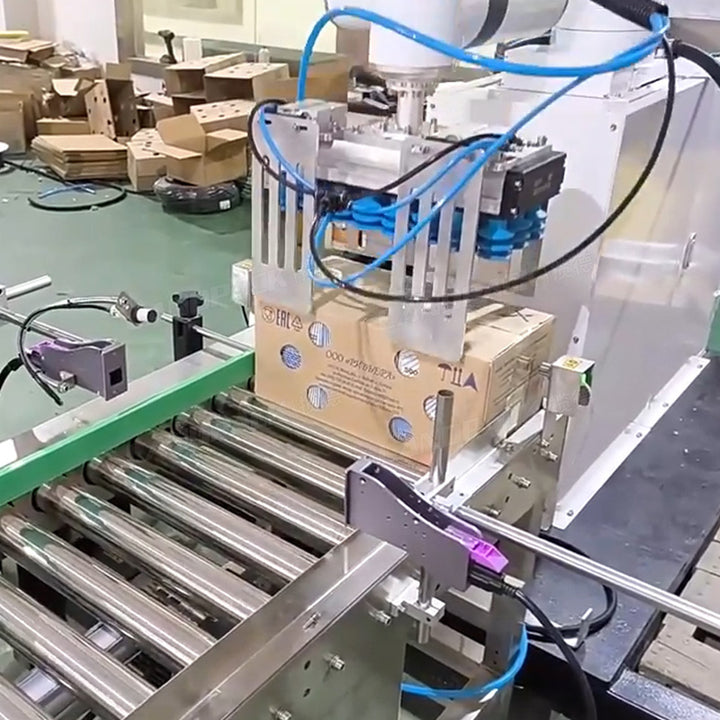 Automatic Robot Case Packer With Palletizing System