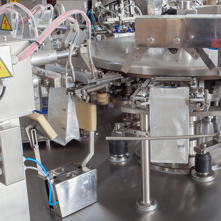 Rotary Doypack Packing Machine 10 Working Stations Premade Pouch Packaging Machine