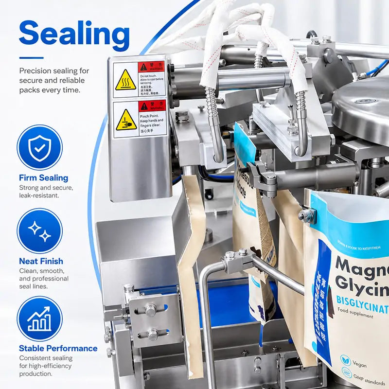 Automatic Pharmaceutical Capsule and Tablet Counting Rotary Premade Pouch Packing Machine with Checkweigher