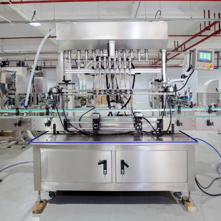 Automatic Alcohol Wine Glass Bottle Filling Capping Labeling Line